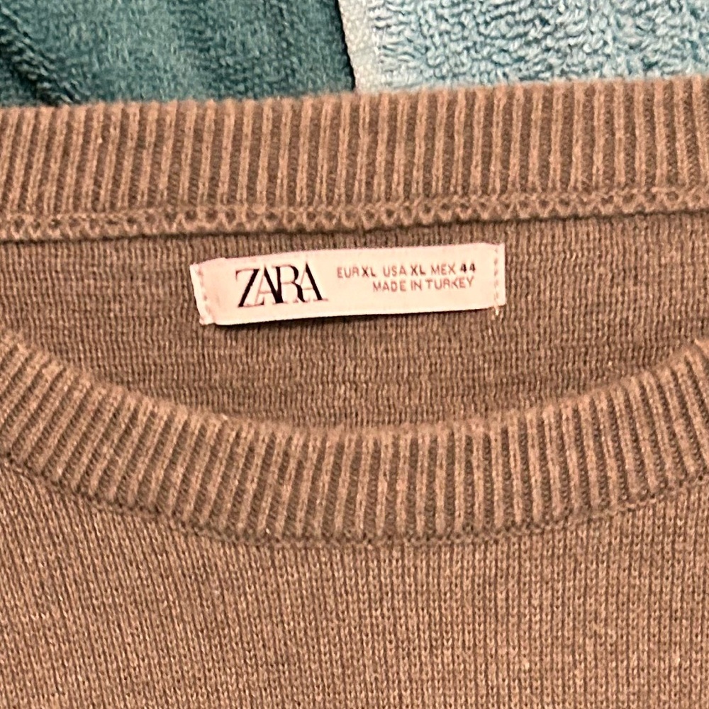 Zara Green Sweater XL Army Green